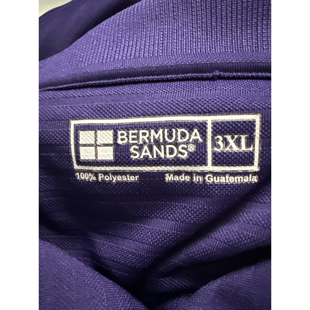 Bermuda Sands Navy Blue Polo Shirt 3XL Mens Short Sleeve Lightweight - Picture 5 of 7